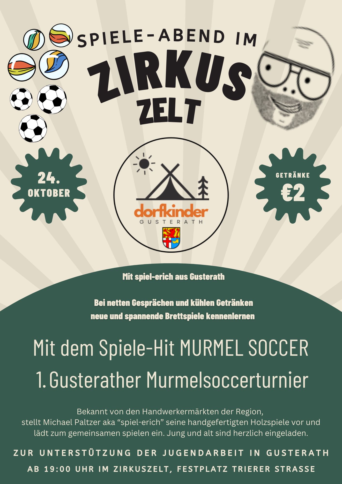 Spiele-Abend im Zirkuszelt – Do. 24.10.2024